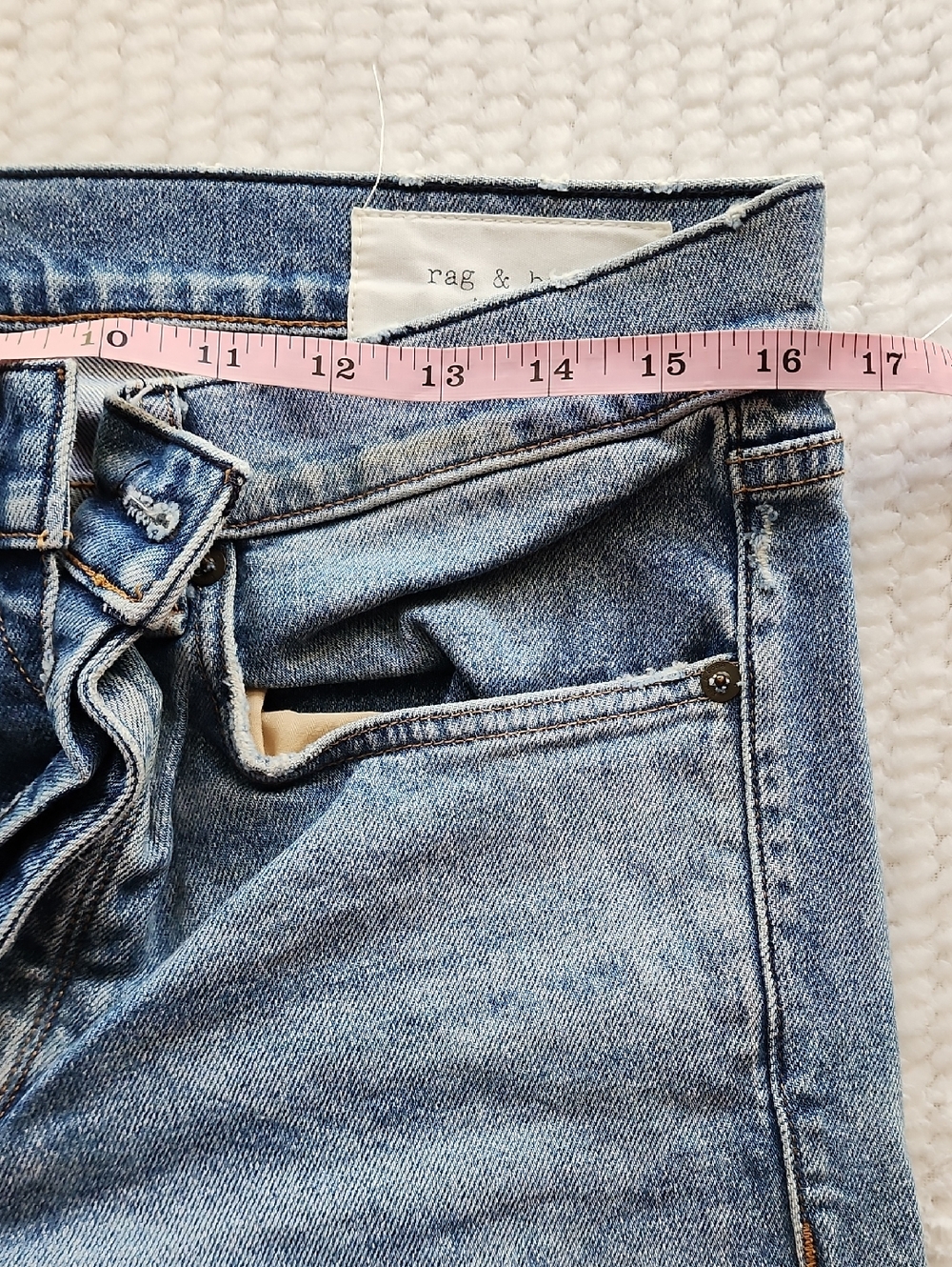 Rag & Bone New York Fit 1 Extra Slim Blue Jeans - Picture 4 of 10